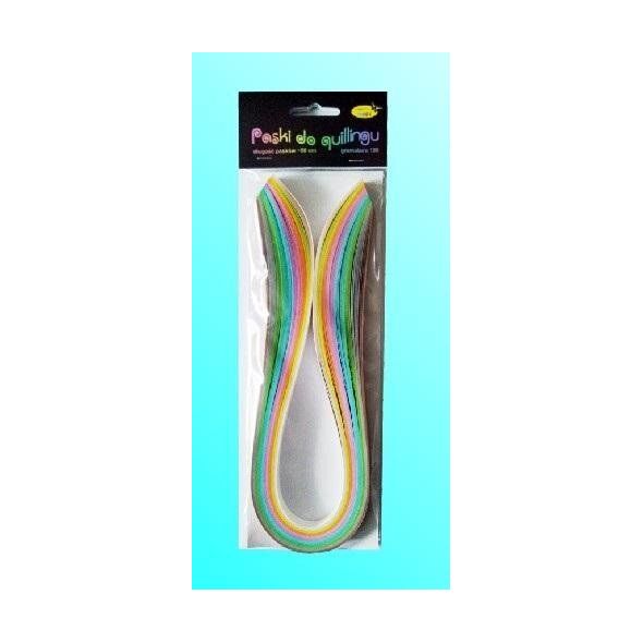 CreativeHobby Paski do quillingu 10mmx50cm pastelowe 100szt