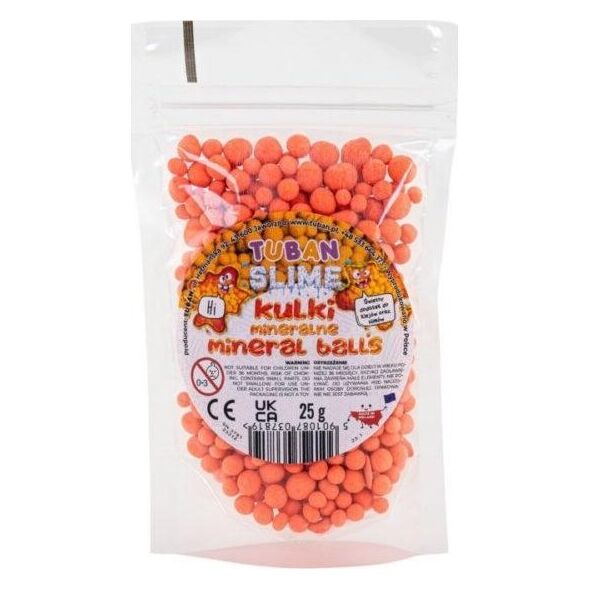 Teka Kulki mineralne 25g - pomarańczowe TUBAN