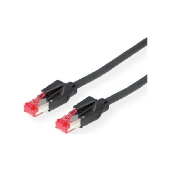 Triton DTWYLER S/FTP Kabel krosowy kat. 6 (klasa E), CU 7702 flex LS0H, Hirose TM21, czarny, 0,5 m