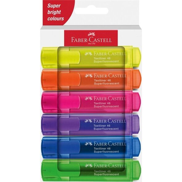 Teka Zakre¶lacz neonowy 6 kolorów FABER CASTELL