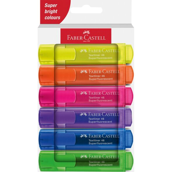 Teka Zakre¶lacz neonowy 6 kolorów FABER CASTELL