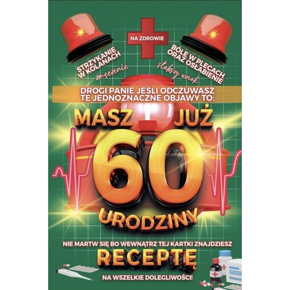 Teka Karnet Urodzinowy z recept± 60