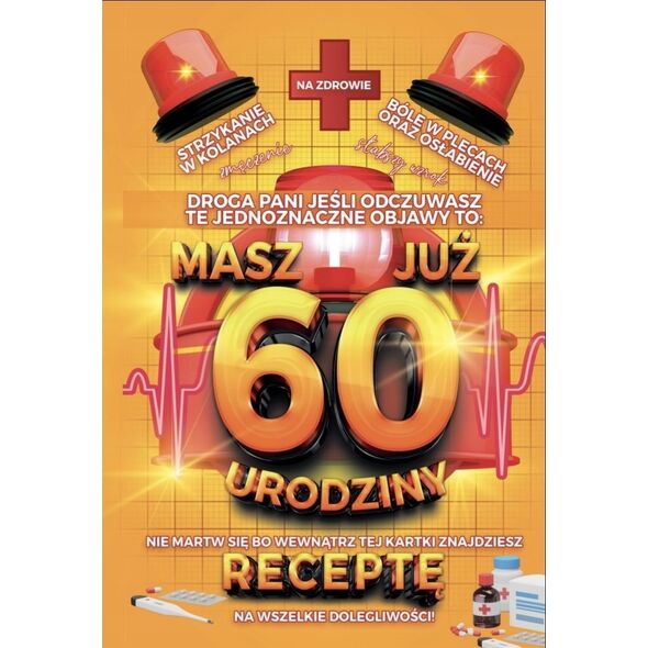 Teka Karnet Urodzinowy z recept± 60