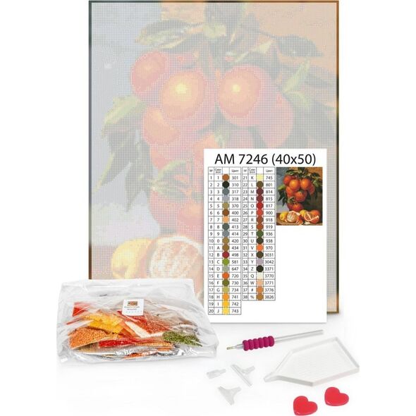 Norimpex Diamentowa mozaika Bajkowy las 40x50 Płótno + Cyrkonie + Rysik 3w1 + Kleje
