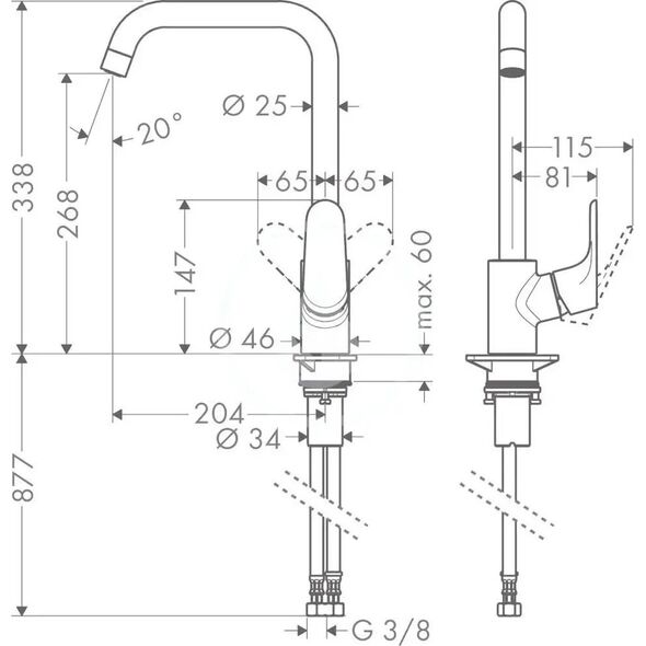 Bateria kuchenna Hansgrohe Kitchen faucet Hansgrohe Focus M41, 31820670