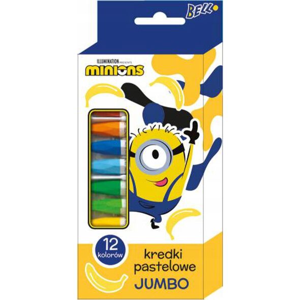 Teka Kredki pastelowe Jumbo 12 kolorów Minionki