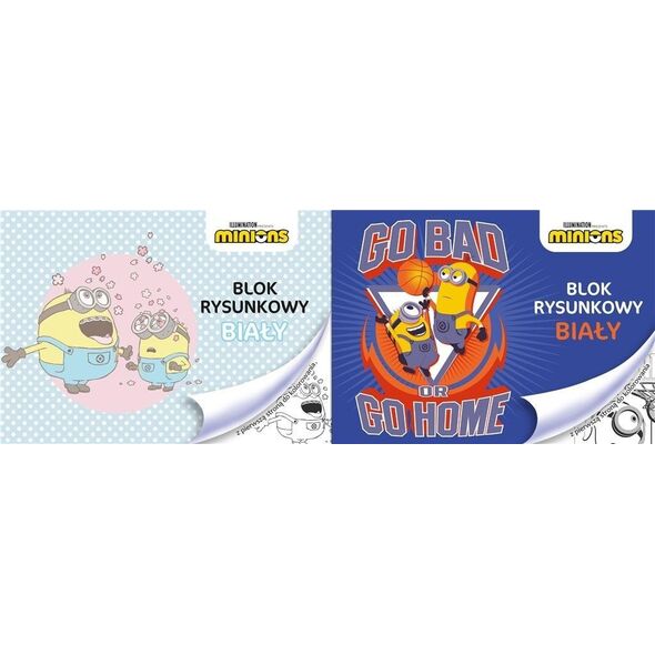 Teka Blok rysunkowy A4/20K biały Minionki