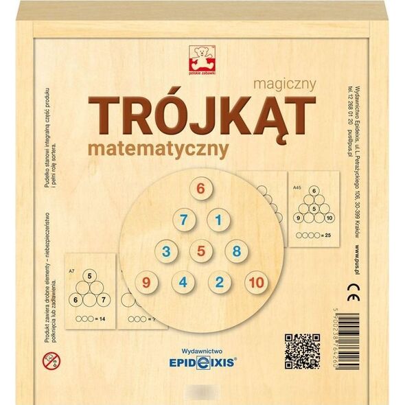 Teka Magiczny trójk±t matematyczny w drewnianym pudełku