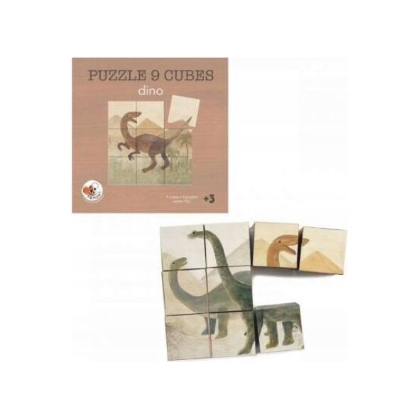 Teka Puzzle układanka sze¶ciana Dinozaury