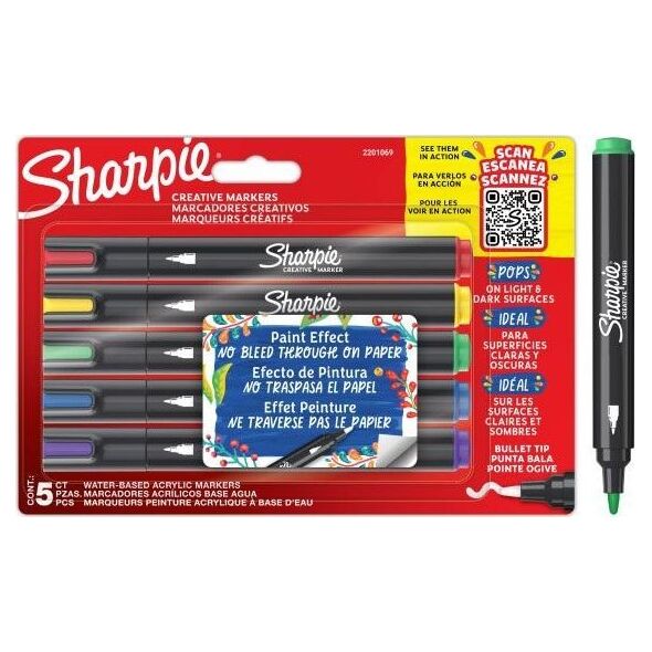 Teka Markery artystyczne Sharpie 5 kolorów
