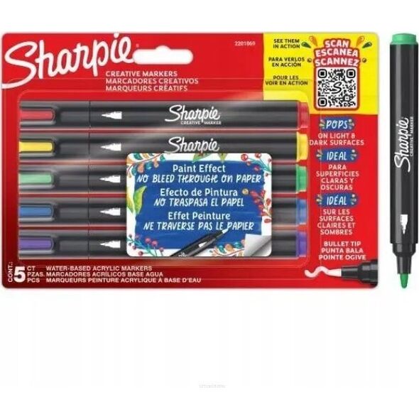 Teka Markery artystyczne Sharpie 5 kolorów