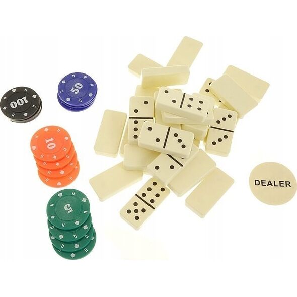 Teka Domino w wiaderku z żetonami 45el