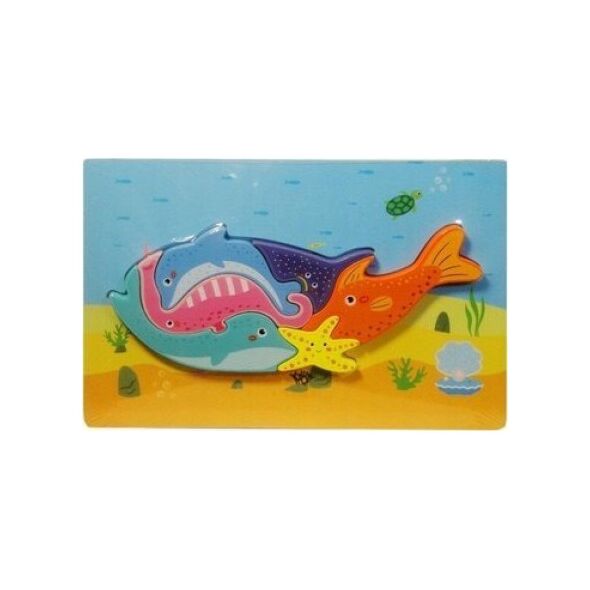 Teka Puzzle drewniane Zwierzęta morskie