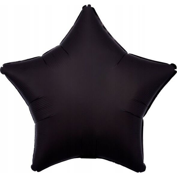 AMSCAN Balon foliowy Lustre Black gwiazda 48cm