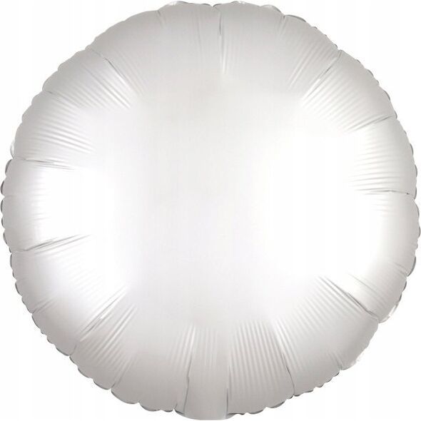 AMSCAN Balon foliowy Lustre biały okr±gły 43cm
