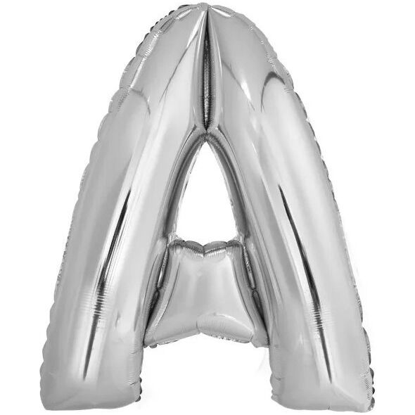 Balon foliowy litera A srebrna 67x85cm