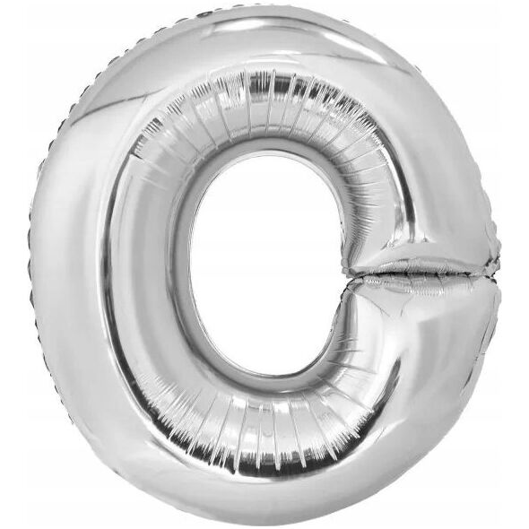 Balon foliowy litera O srebrna 69x86cm