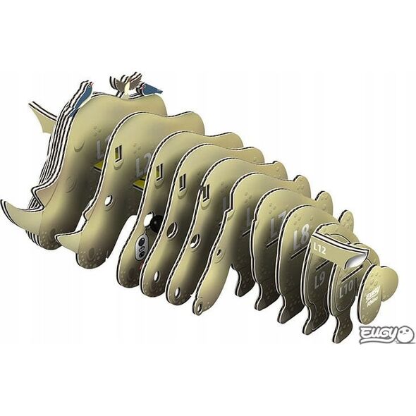 Teka Nosorożec Eugy. Eko Układanka 3D