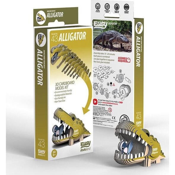 Teka Aligator Eugy. Eko Układanka 3D
