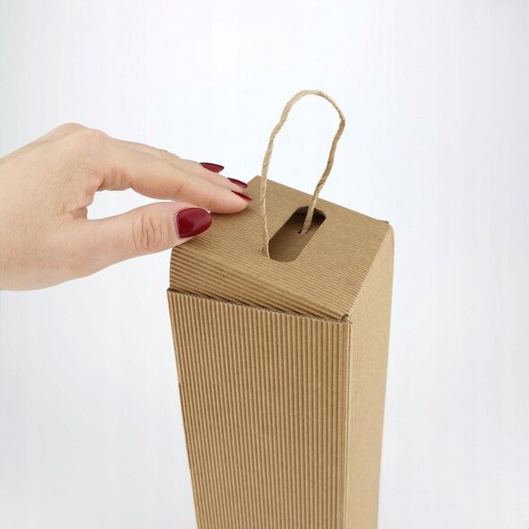 Teka Pudełko na wino kraft (6szt) IDEA HOME