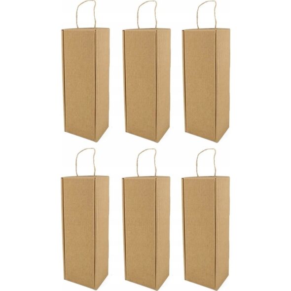 Teka Pudełko na wino kraft (6szt) IDEA HOME