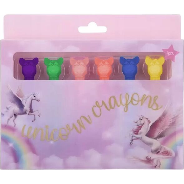 Teka Kredki woskowe Unicorn 6 kolorów