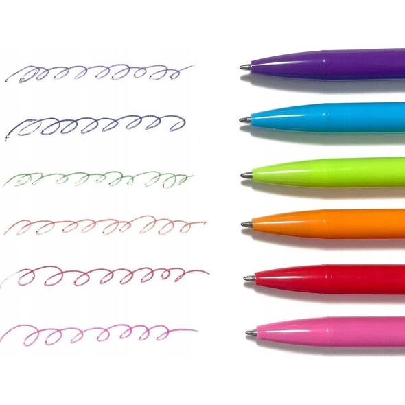 Teka Długopisy kolorowe Bright Writers 6szt