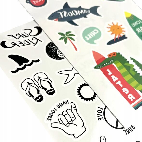Teka Tatuaże zmywalne mini Tattoo Palooza - Plaża