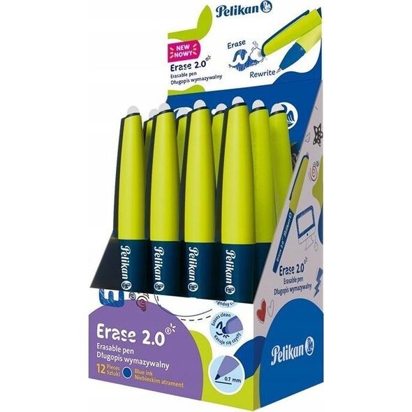 Teka Długopis wymazywalny Erase 2.0 niebieski (12szt)