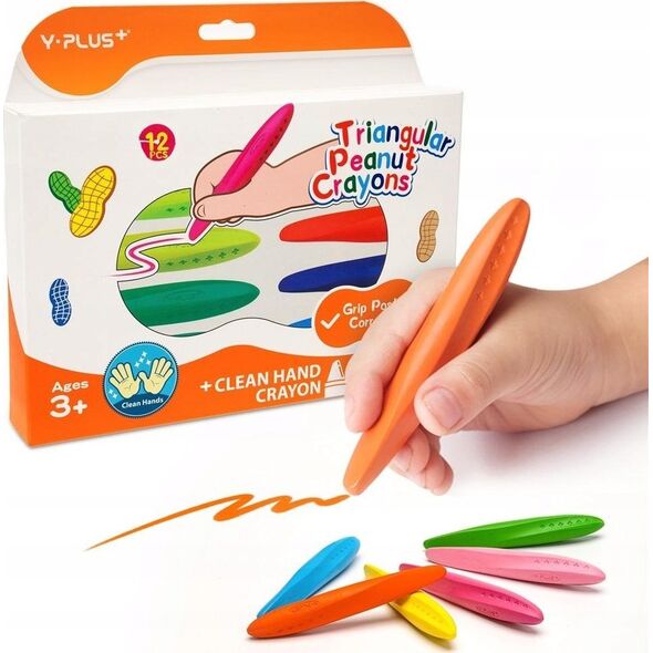Teka Kredki trójk±tne Peanut 12szt Orzeszki