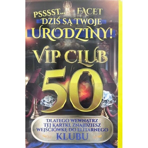 Yeku Karnet Urodziny 50 męskie