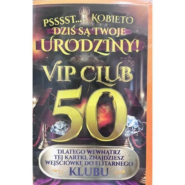 Yeku Karnet Urodziny 50 męskie