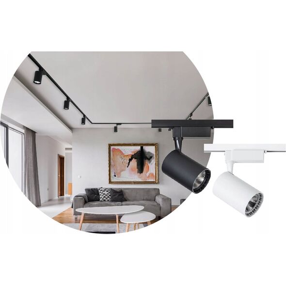 DPM Lampa szynowa LED liniowa, 20 W, 2020 lm, 4000 K, biała, X-LINE