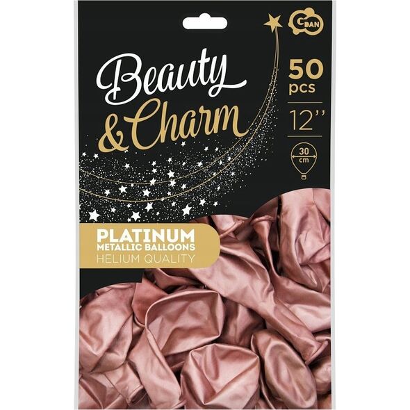GoDan Balony Beauty&Charm platynowe 30cm 50szt