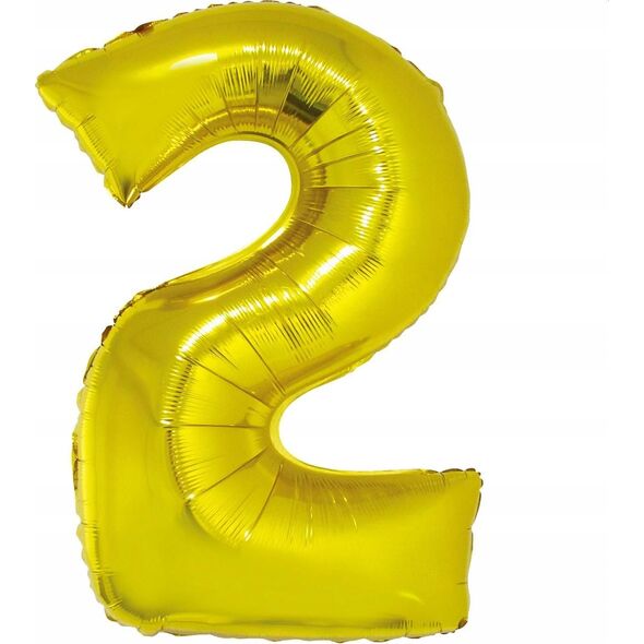 GoDan Balon foliowy Smart cyfra 3 złota 92cm