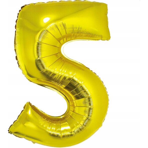 GoDan Balon foliowy Smart cyfra 3 złota 92cm