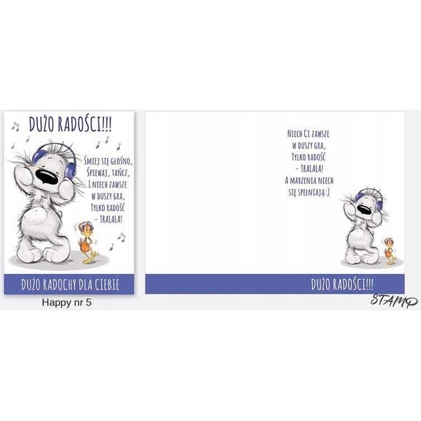 Stamp Karnet Happy B6 + koperta wzór nr 05