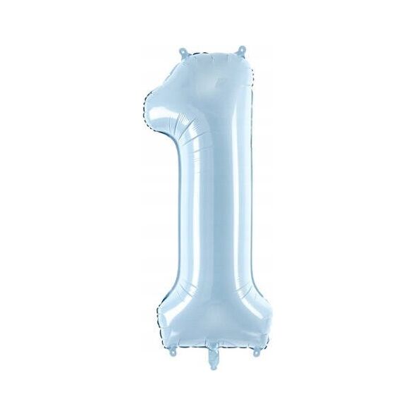 Party Deco Balon foliowy 1 jasny niebieski 72cm