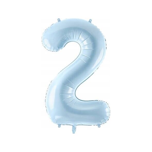 Party Deco Balon foliowy 2 jasny niebieski 72cm