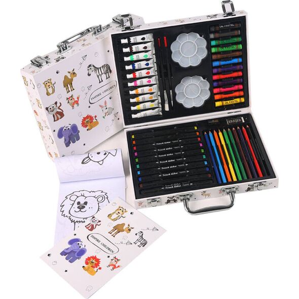 LeanToys Zestaw artystyczny w walizce 68el