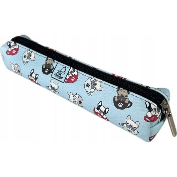 Piórnik Bee-bee Piórnik mini prostok±t Buldogi blue