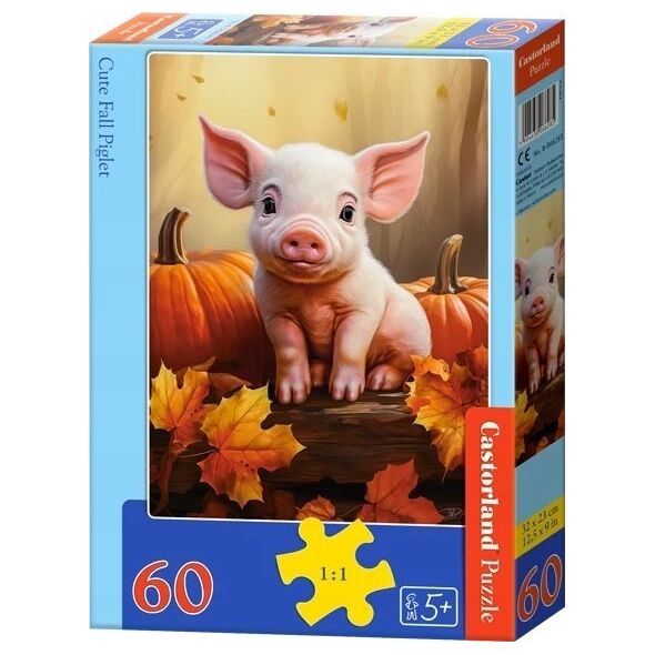 Castorland Puzzle 60 Cute Fall Piglet CASTOR