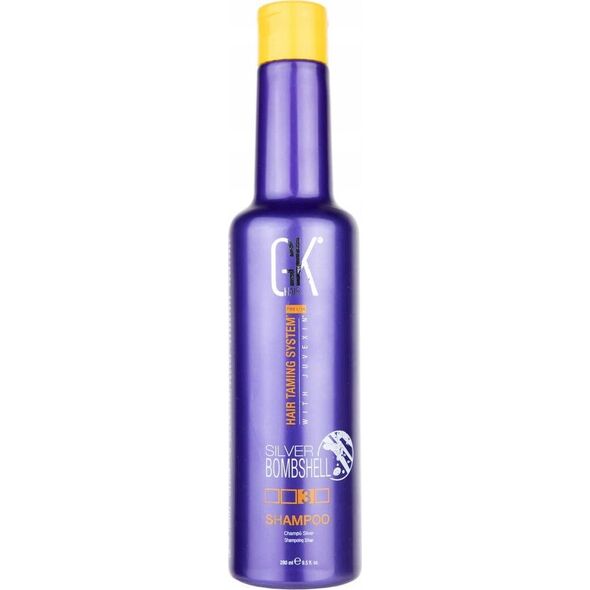 GK HAIR (Global Keratin) Global Keratin,  Silver Bombshell, Hair Shampoo, For Neutralisation Of Yellow Tones, 280 ml For Women