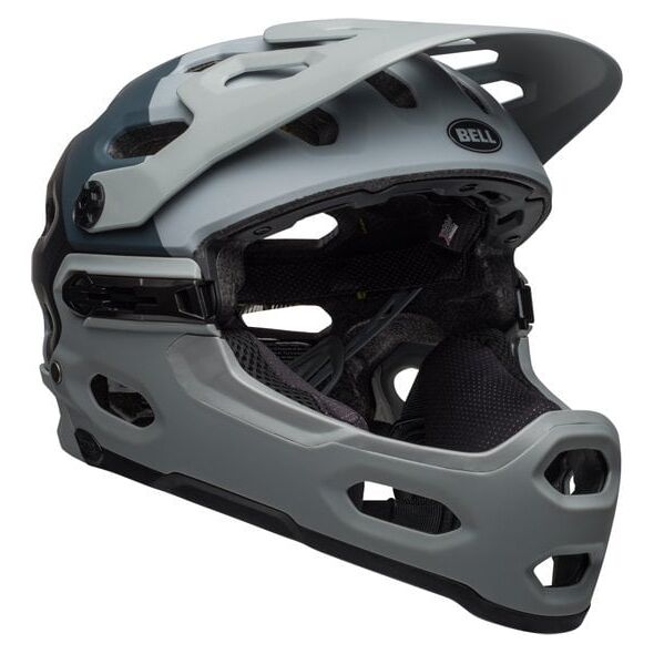 Bell Kask full face BELL SUPER 3R Rozmiar kasku: S(52-56cm), Wybierz kolor: Matte White Black