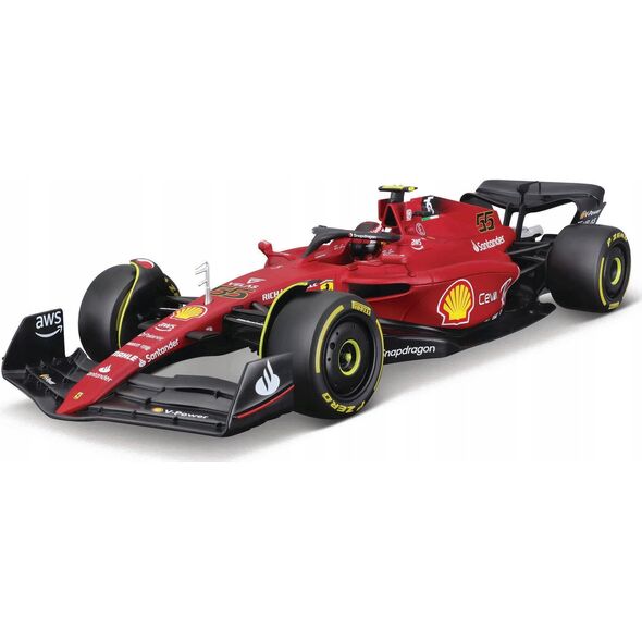 Bburago Ferrari Racing F1-75 2022 #55 Sainz1:18 BBURAGO