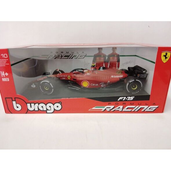 Bburago Ferrari Racing F1-75 2022 #55 Sainz1:18 BBURAGO