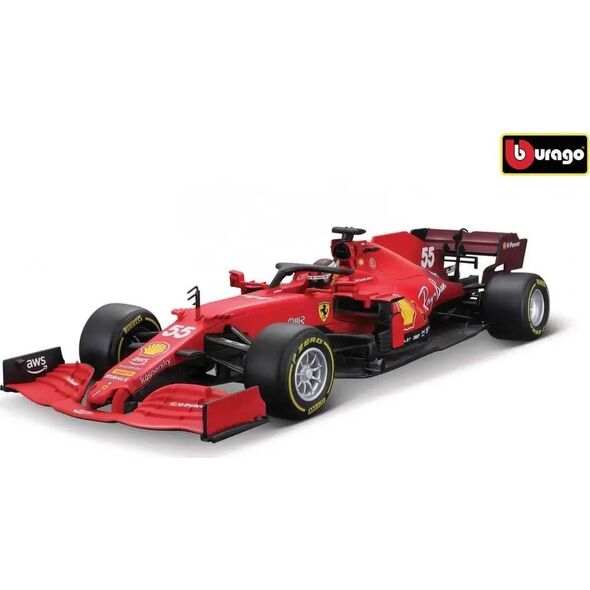 Bburago Ferrari Racing Helmet 2021 55 Sainz 1:18 BBURAGO