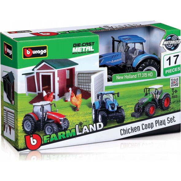 Bburago Chicken Coop Playset Tractor BBURAGO