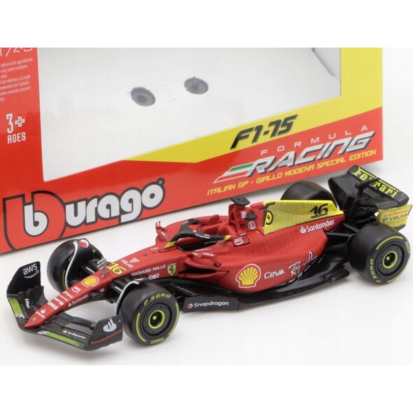 Bburago Ferrari Racing F1-75 Italian GP 2022 #16 BBURAGO