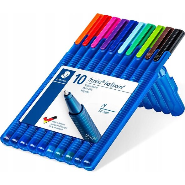 Staedtler Długopis triplus ball M 10 kolorów STAEDTLER